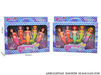 مجموعه عرايس البحر 5 عروسه قابله للسباحه باسلوب متعدد للسباحه