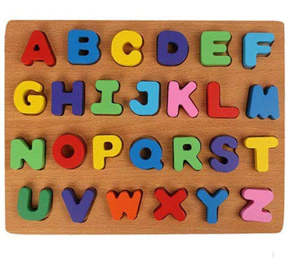 حروف انجليزي خشب طبيعي